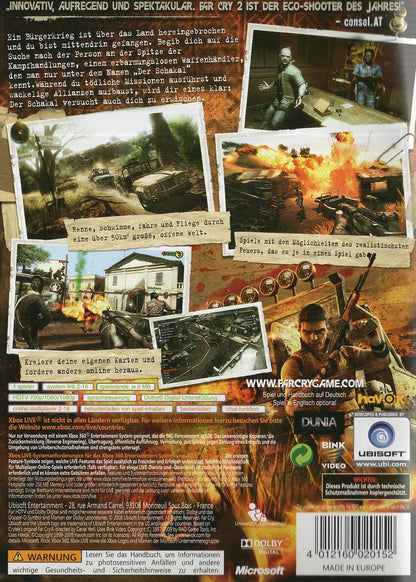 Far Cry 2 - Xbox 360 Rückseite