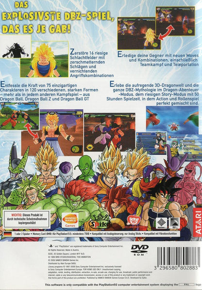 Dragon Ball Z: Budokai Tenkaichi 2 - PlayStation 2 Rückseite