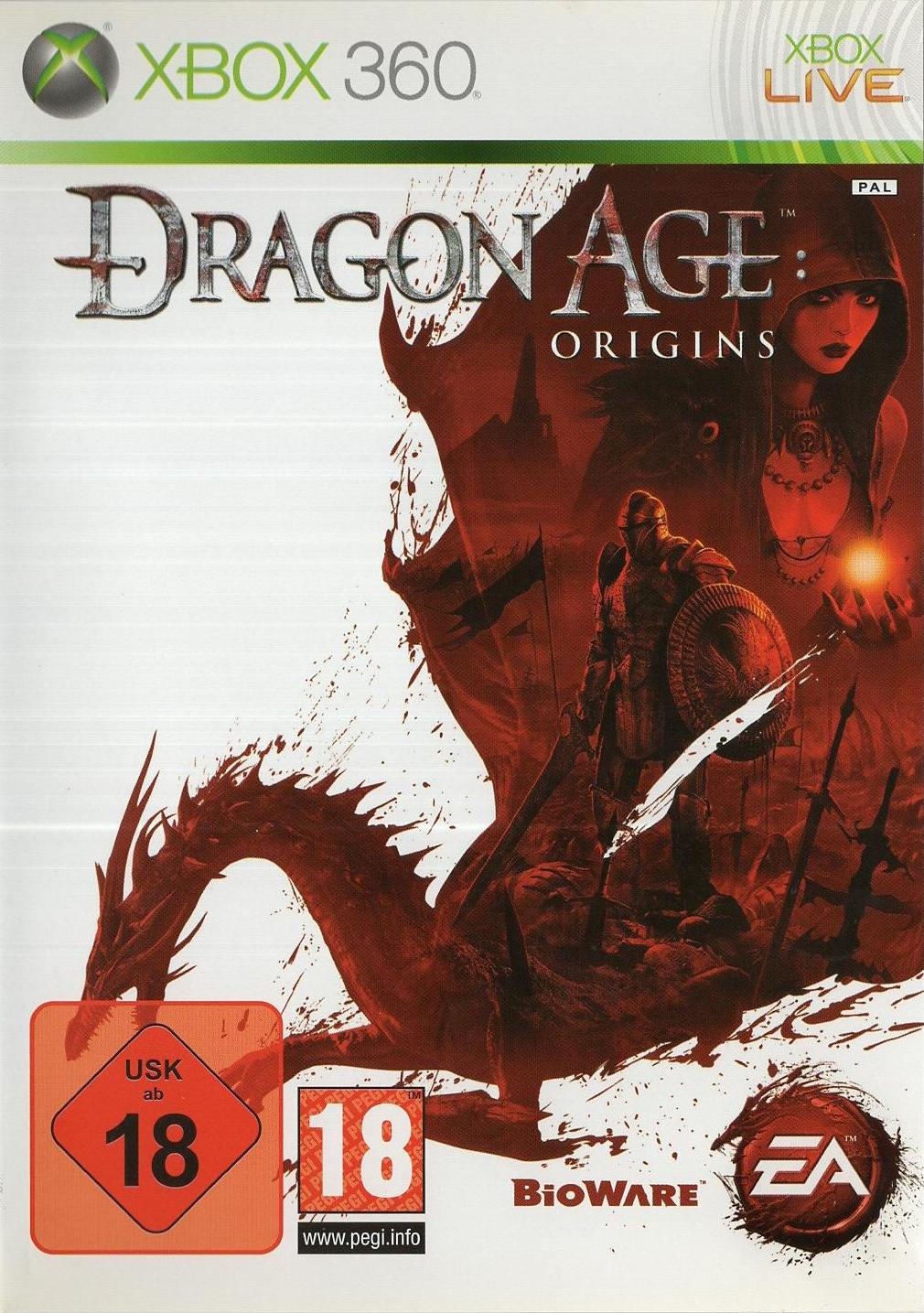 Dragon Age: Origins - Xbox 360 Vorderseite