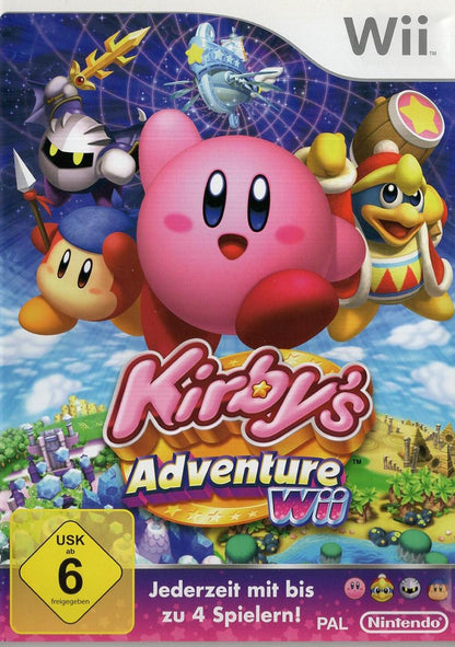 Kirby's Adventure Wii - Nintendo Wii Vorderseite