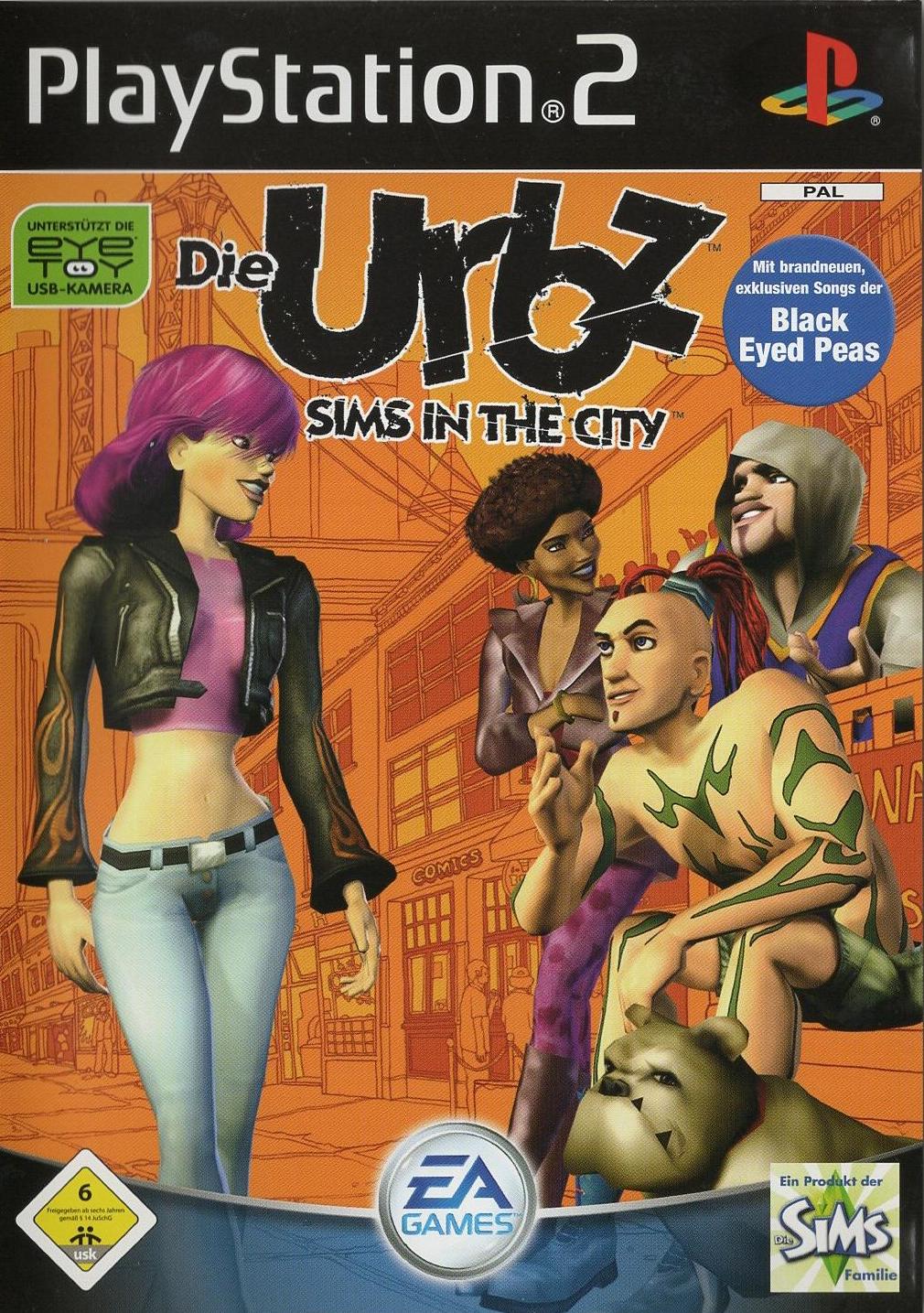 Die Urbz: Sims in the City - PlayStation 2 Vorderseite