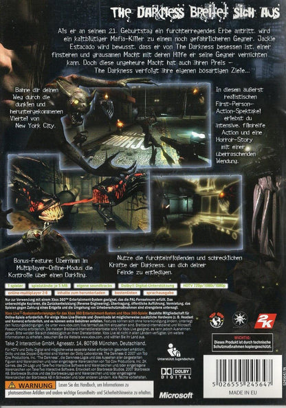 The Darkness - Xbox 360 Rückseite