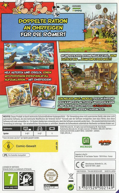 Asterix & Obelix: Slap Them All! 2 - Nintendo Switch Rückseite