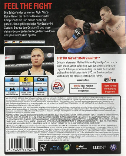 EA Sports UFC - PlayStation 4 Rückseite
