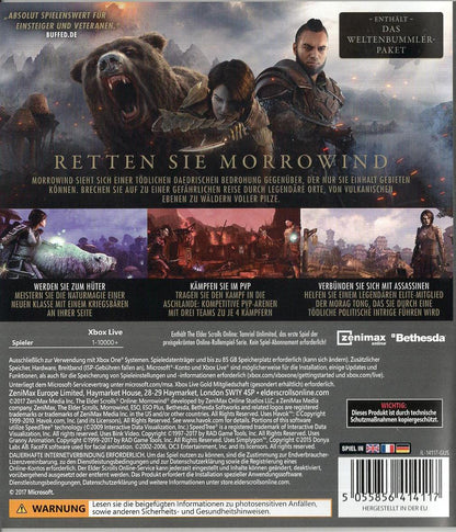 The Elder Scrolls Online: Morrowind - Xbox One Rückseite