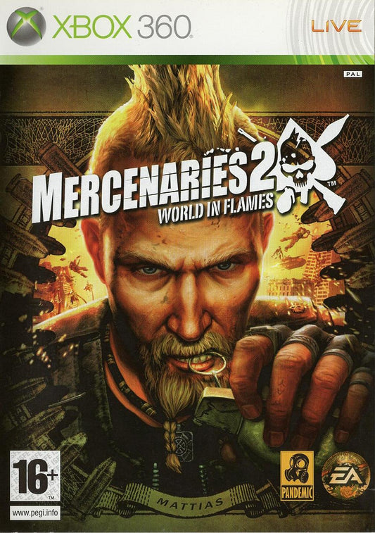 Mercenaries 2: World in Flames - Xbox 360 Vorderseite
