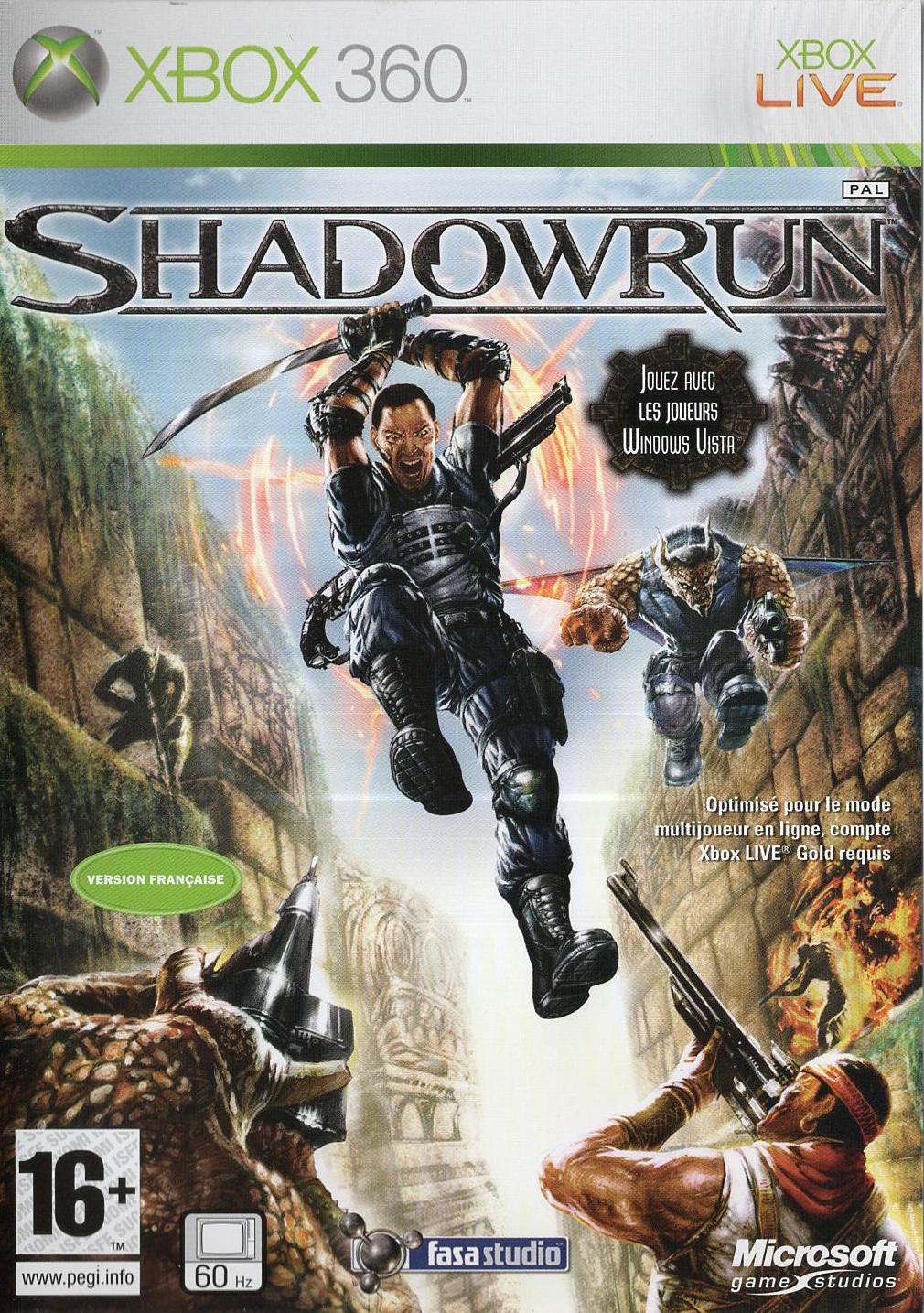 Shadowrun - Xbox 360 Vorderseite