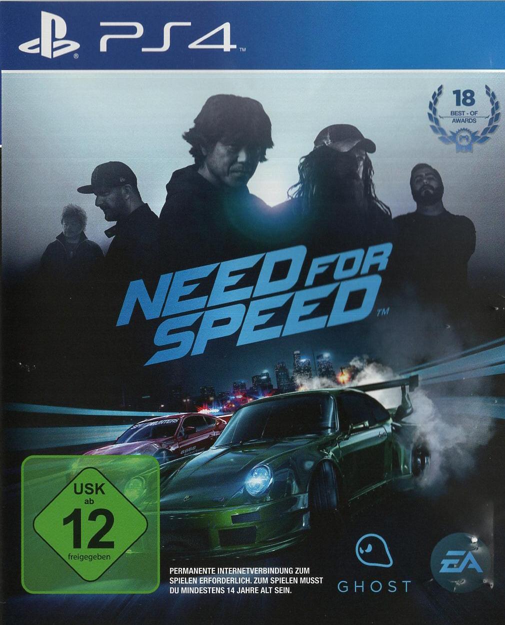 Need for Speed - PlayStation 4 Vorderseite