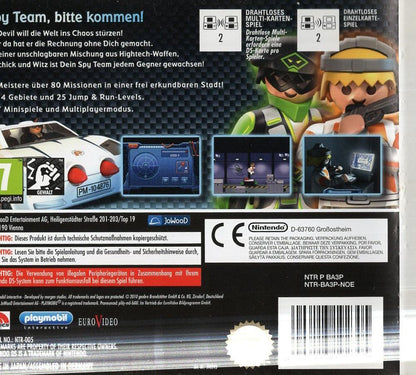 Playmobil: Top Agents - Nintendo DS Rückseite