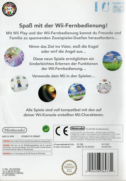 Wii Play - Nintendo Wii Rückseite