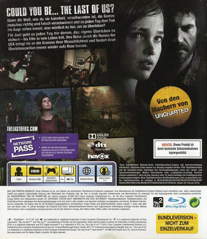The Last of Us - PlayStation 3 Rückseite