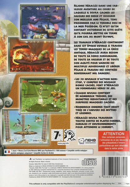 Heracles: Battle With The Gods - PlayStation 2 Rückseite