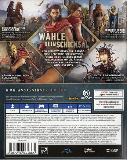 Assassin's Creed Odyssey - PlayStation 4 Rückseite