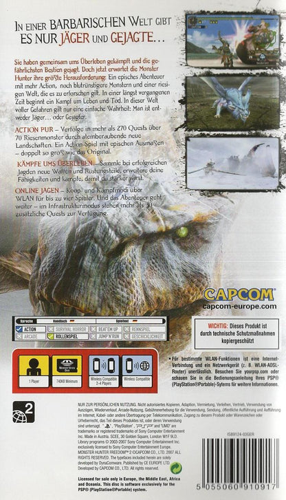 Monster Hunter Freedom 2 - PlayStation Portable Rückseite