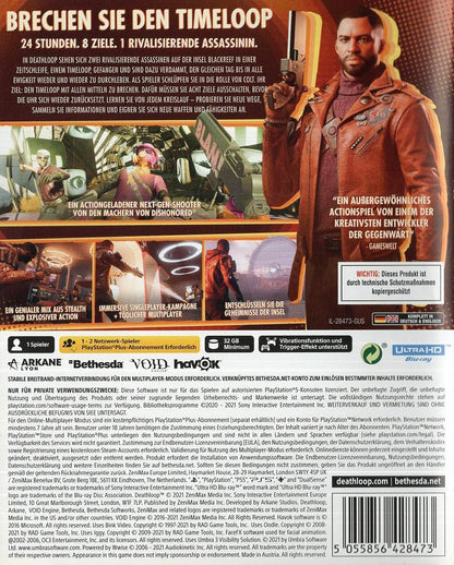 Deathloop - PlayStation 5 Rückseite