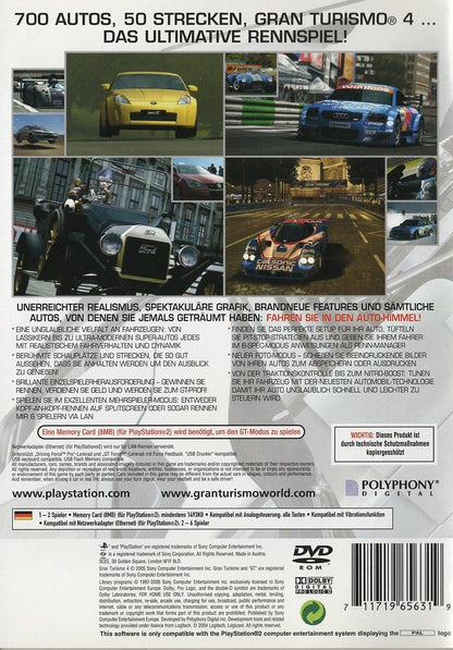 Gran Turismo 4 - PlayStation 2 Rückseite