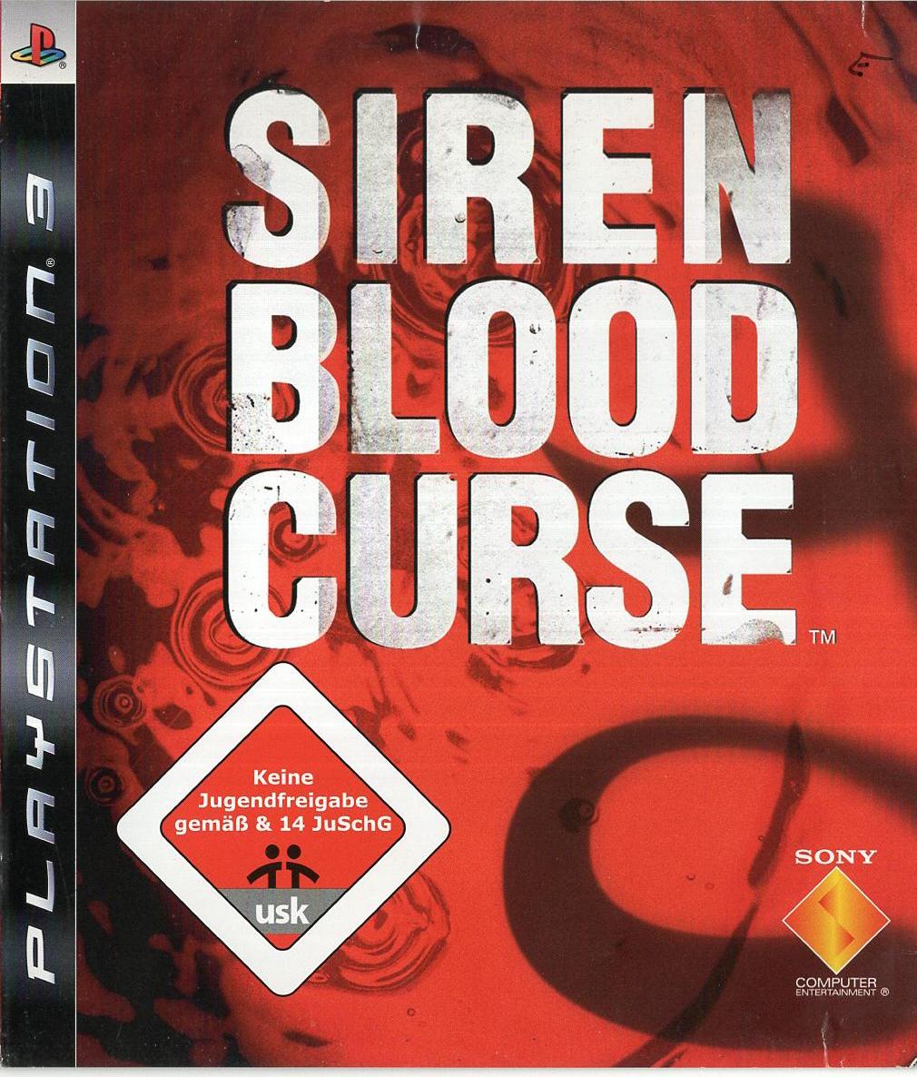 Siren Blood Curse - PlayStation 3 Vorderseite