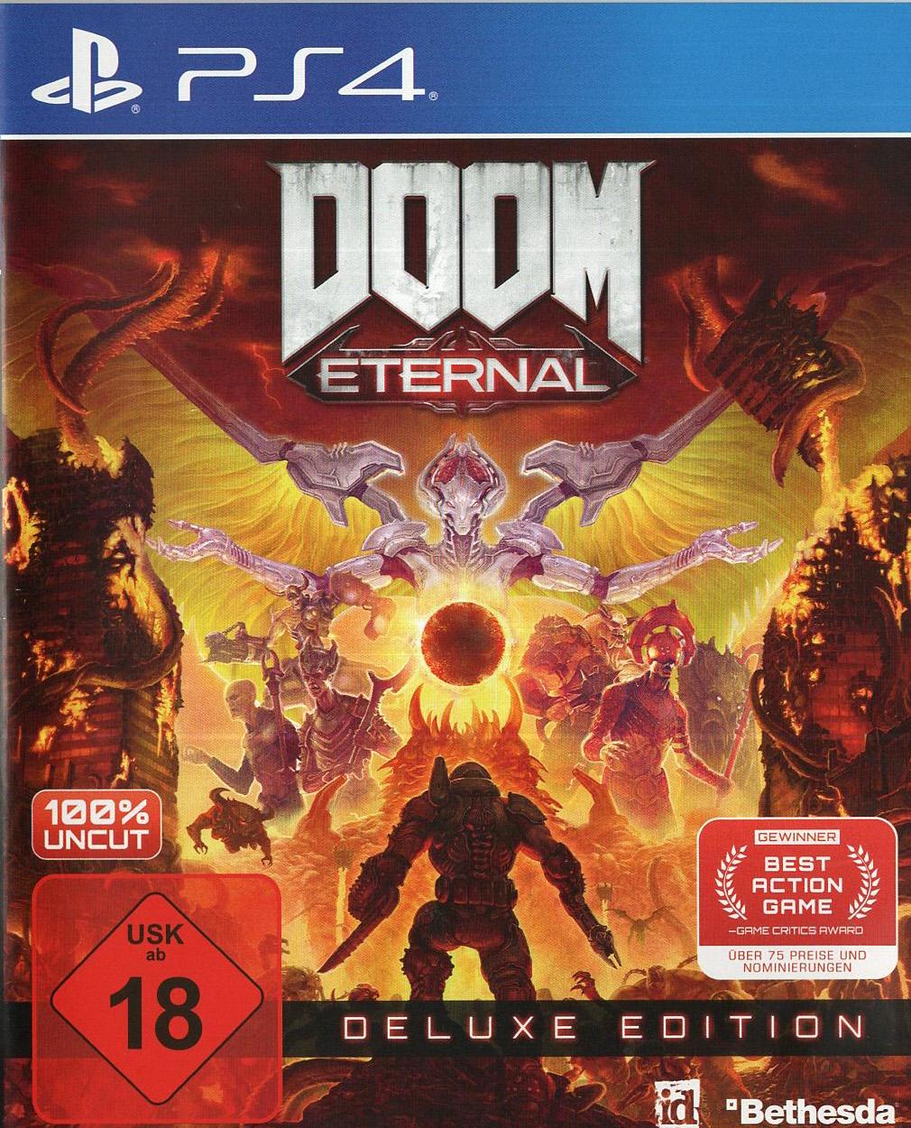 Doom Eternal Deluxe Edition - PlayStation 4 Vorderseite