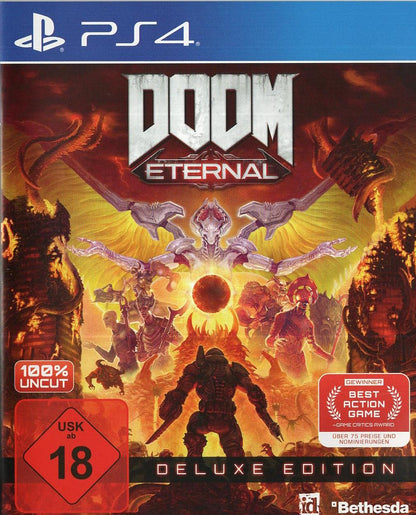 Doom Eternal Deluxe Edition - PlayStation 4 Vorderseite