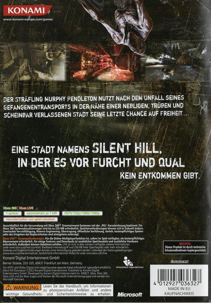 Silent Hill Downpour - Xbox 360 Rückseite