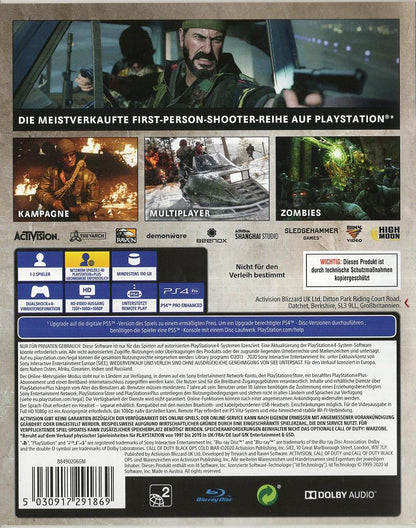Call of Duty: Black Ops Cold War - PlayStation 4 Rückseite