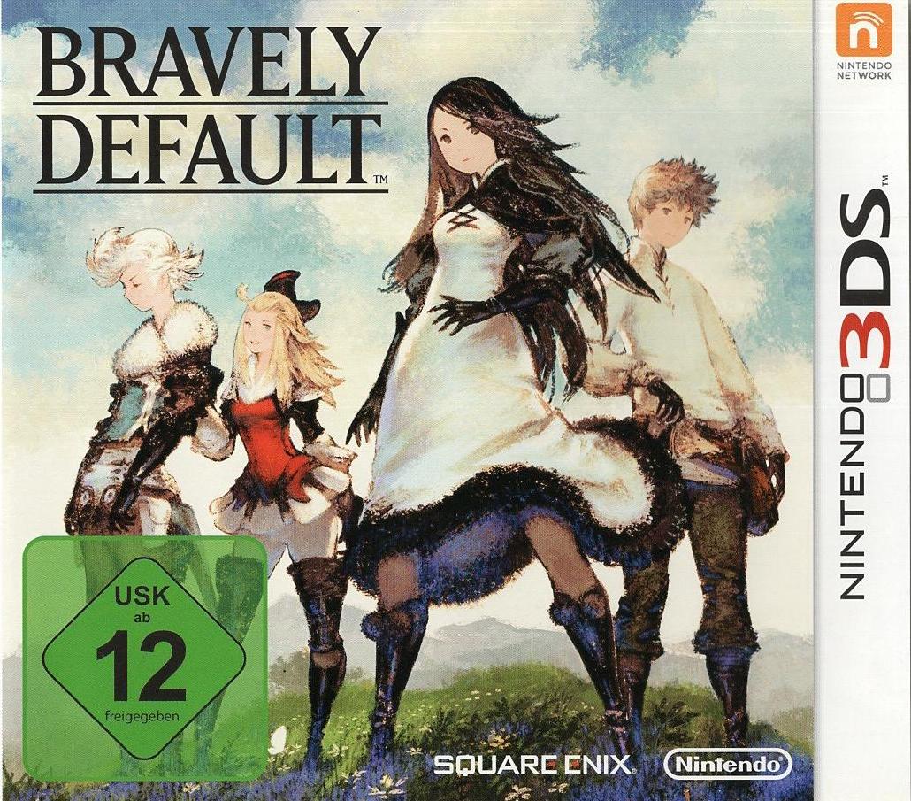 Bravely Default - Nintendo 3DS Vorderseite