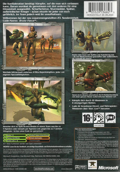 Brute Force - Xbox Rückseite