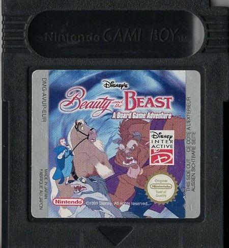 Beauty and the Beast: A Board Game Adventure - Game Boy - Modul Vorderseite