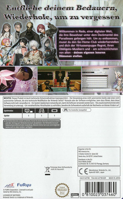 The Caligula Effect 2 - Nintendo Switch Rückseite