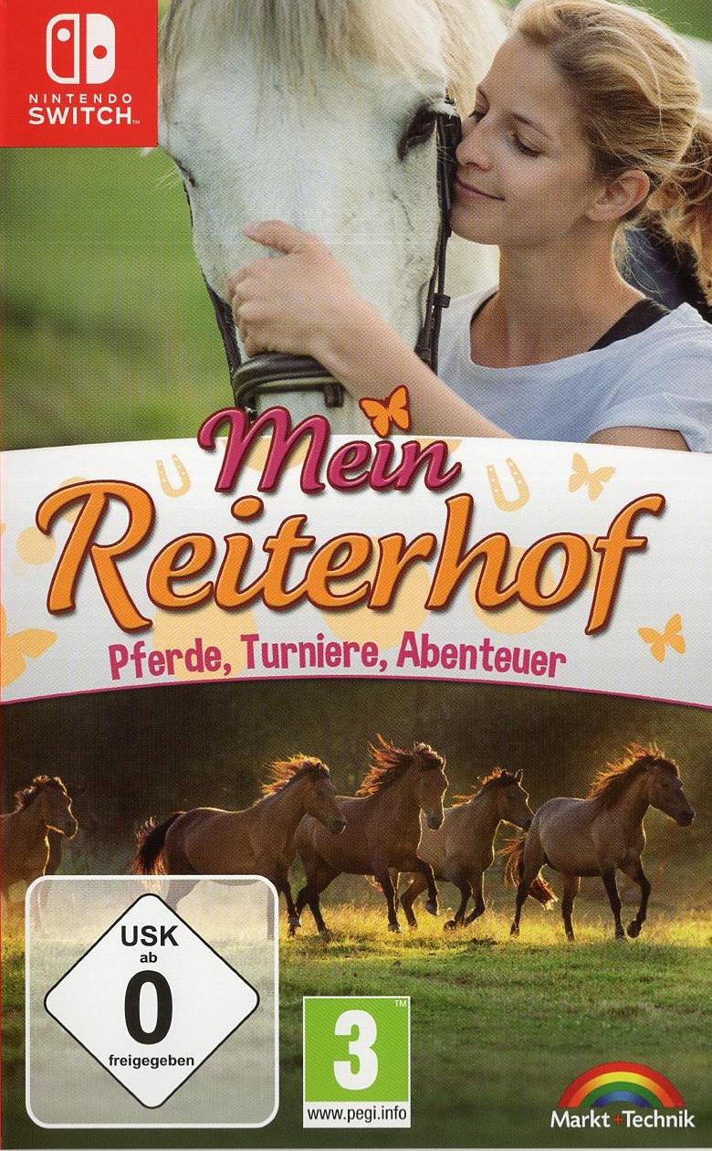 Mein Reiterhof - Pferde, Turniere, Abenteuer - Nintendo Switch Vorderseite