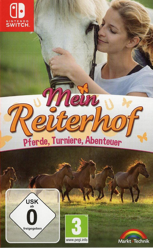 Mein Reiterhof - Pferde, Turniere, Abenteuer - Nintendo Switch Vorderseite