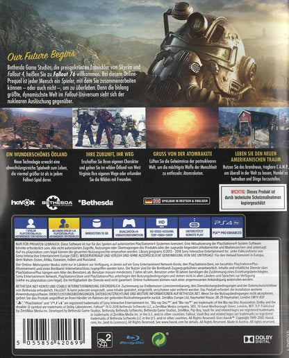 Fallout 76 - PlayStation 4 Rückseite
