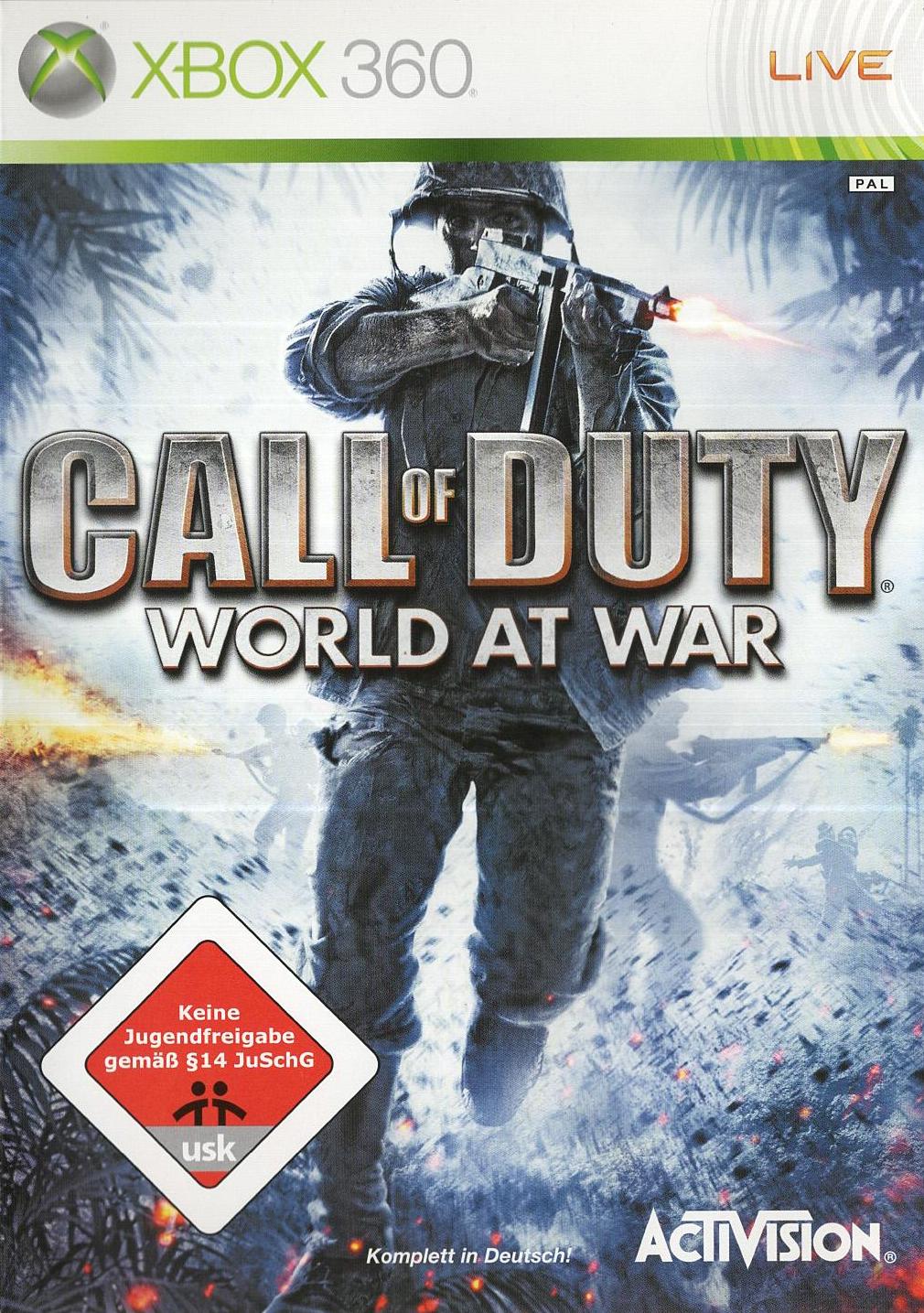 Call of Duty: World at War - Xbox 360 Vorderseite
