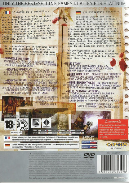 Resident Evil 4 - PlayStation 2 Rückseite
