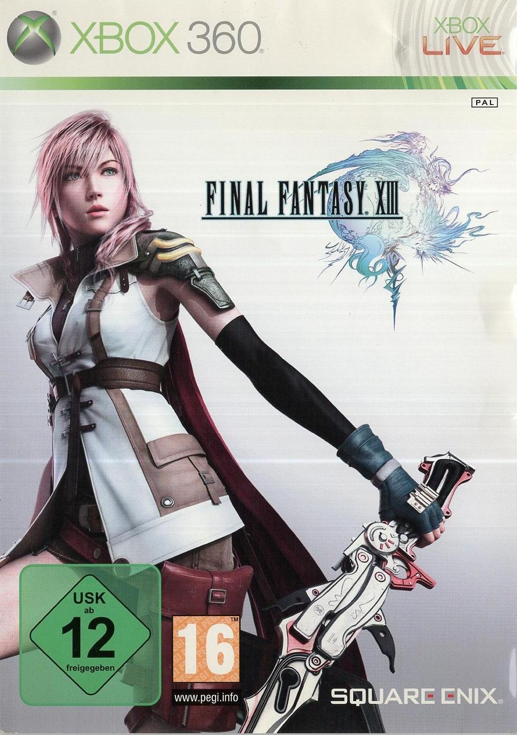 Final Fantasy XIII - Xbox 360 Vorderseite