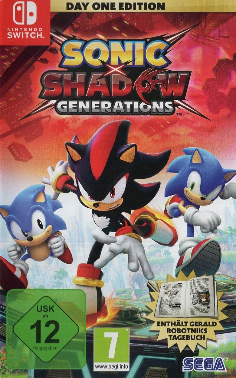 Sonic X Shadow Generations - Nintendo Switch Vorderseite