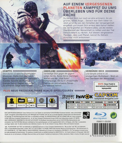 Lost Planet: Extreme Condition - PlayStation 3 Rückseite