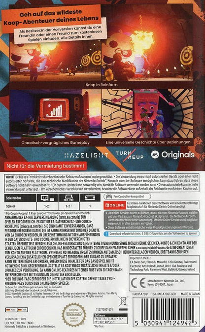 It Takes Two - Nintendo Switch Rückseite