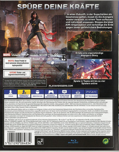Marvel's Avengers - PlayStation 4 Rückseite