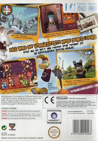 Rayman Raving Rabbids 2 - Nintendo Wii Rückseite