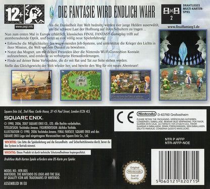 Final Fantasy III - Nintendo DS Rückseite