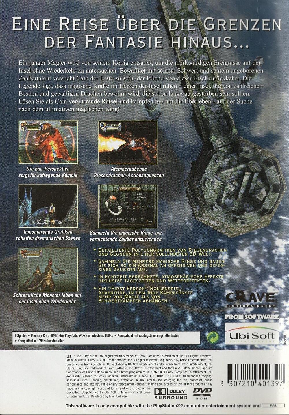 Eternal Ring - PlayStation 2 Rückseite