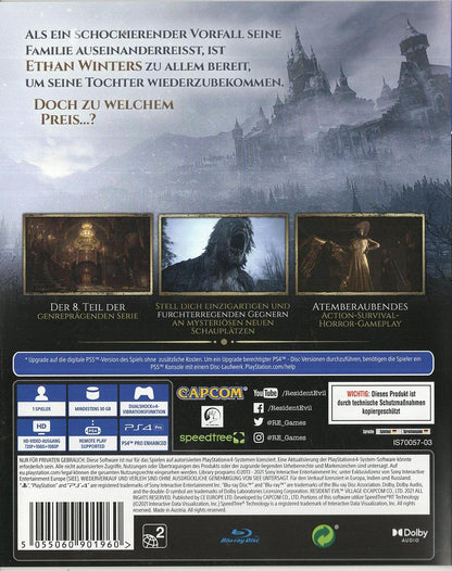 Resident Evil Village - PlayStation 4 Rückseite
