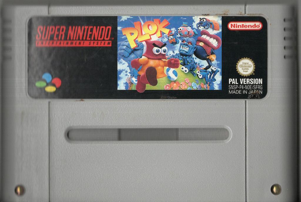 Plok - Super Nintendo - Modul Vorderseite