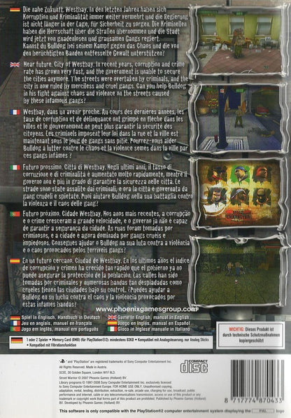 Street Warrior - PlayStation 2 Rückseite