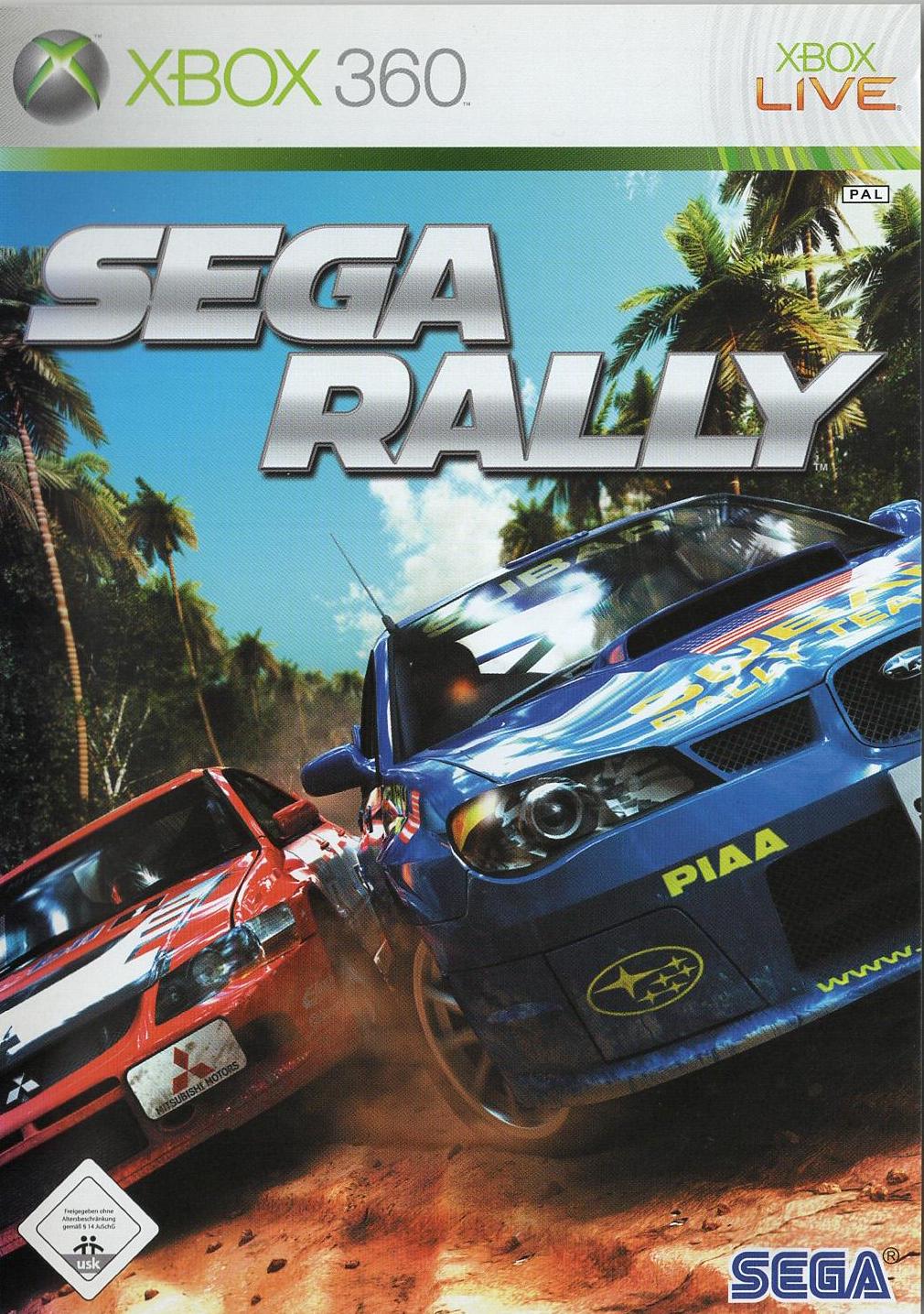 Sega Rally - Xbox 360 Vorderseite