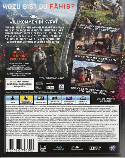 Far Cry 4 - PlayStation 4 Rückseite