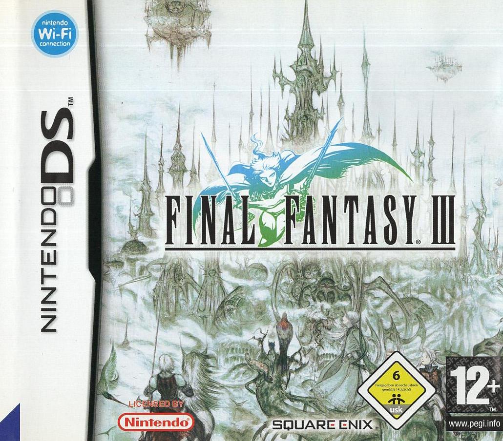 Final Fantasy III - Nintendo DS Vorderseite