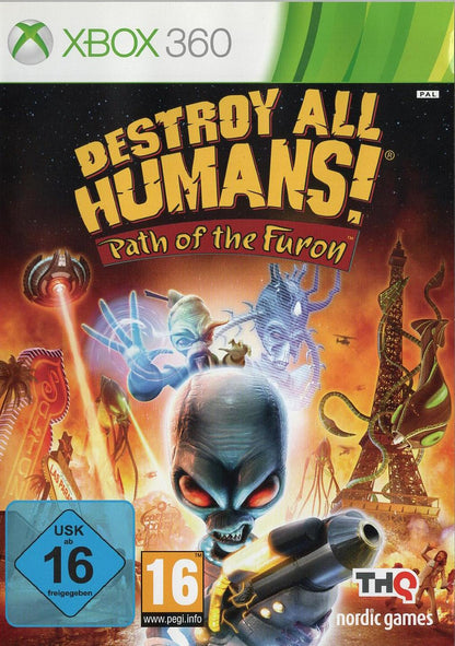 Destroy All Humans! Path of the Furon - Xbox 360 Vorderseite