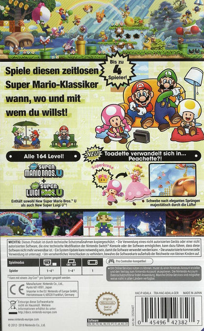 New Super Mario Bros. U Deluxe - Nintendo Switch Rückseite